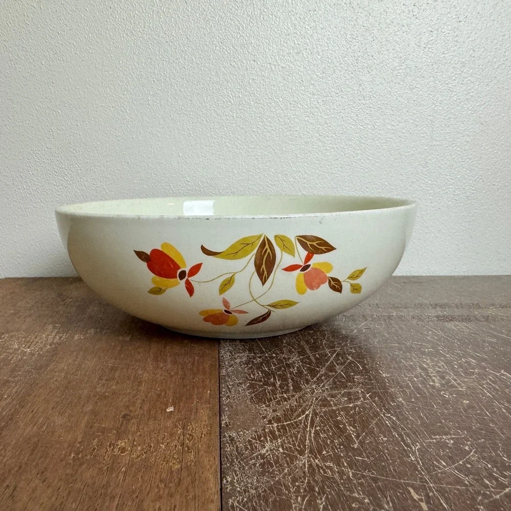 Hall's Superior Kitchenware‎ Mary Dunbar Jewel Tea Autumn Pattern Serving bowl